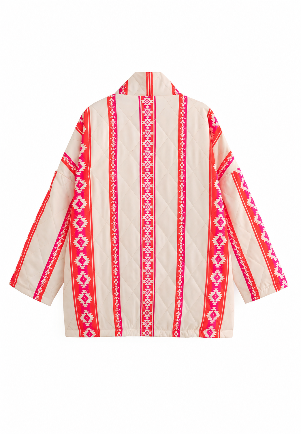 Veste kimono matelassée femme imprimé ethnique géométrique - Tove