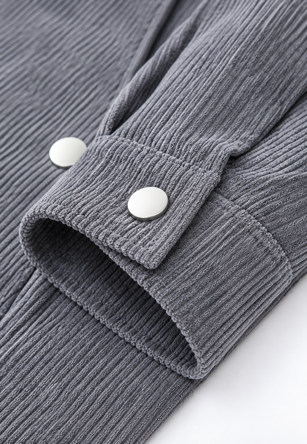 Veste velours côtelé homme col chemise poche poitrine fermeture éclair - Amaury