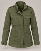 Veste légère femme poches mi-saison coupe épurée - Tilda