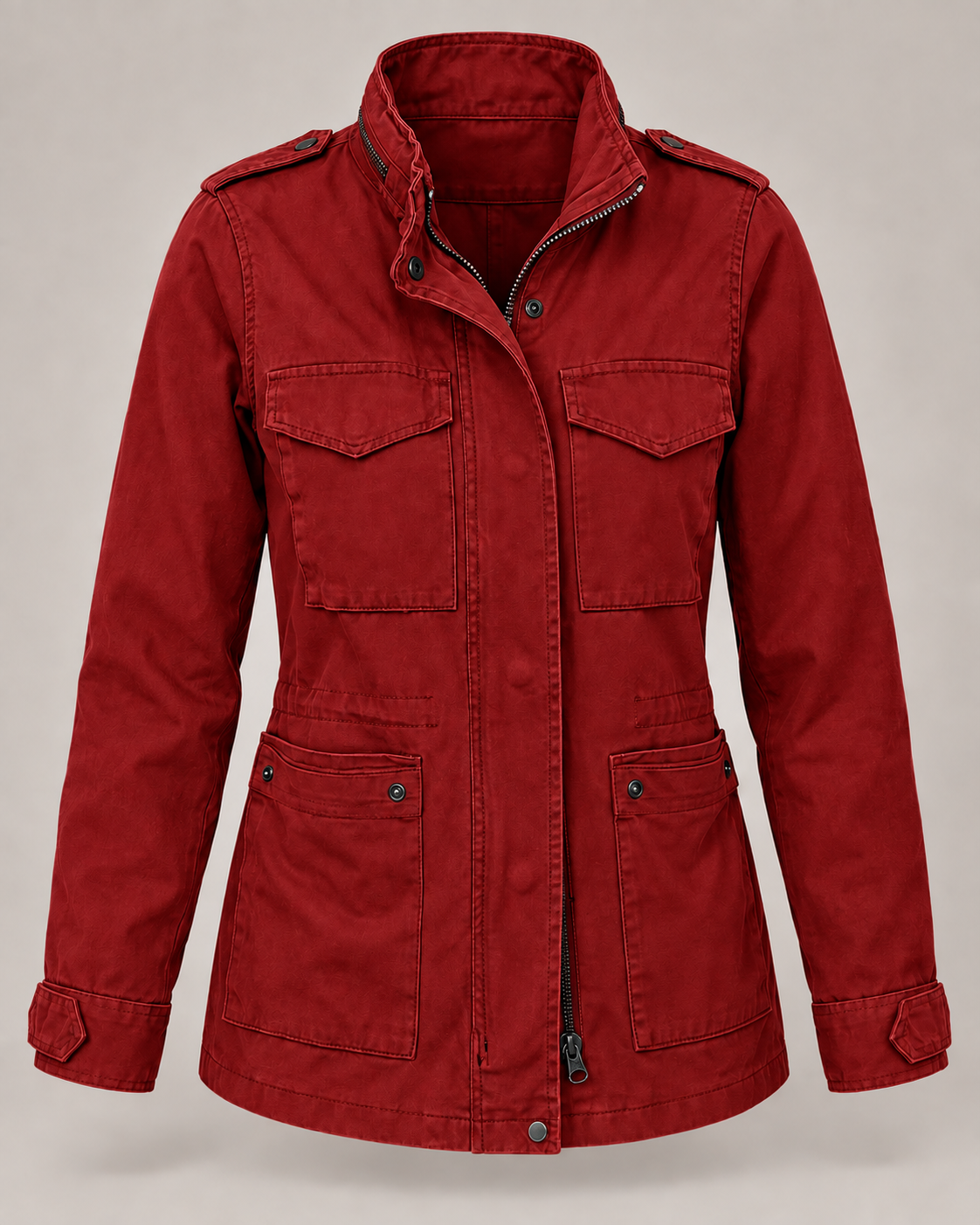 Veste légère femme poches mi-saison coupe épurée - Tilda