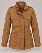 Veste légère femme poches mi-saison coupe épurée - Tilda