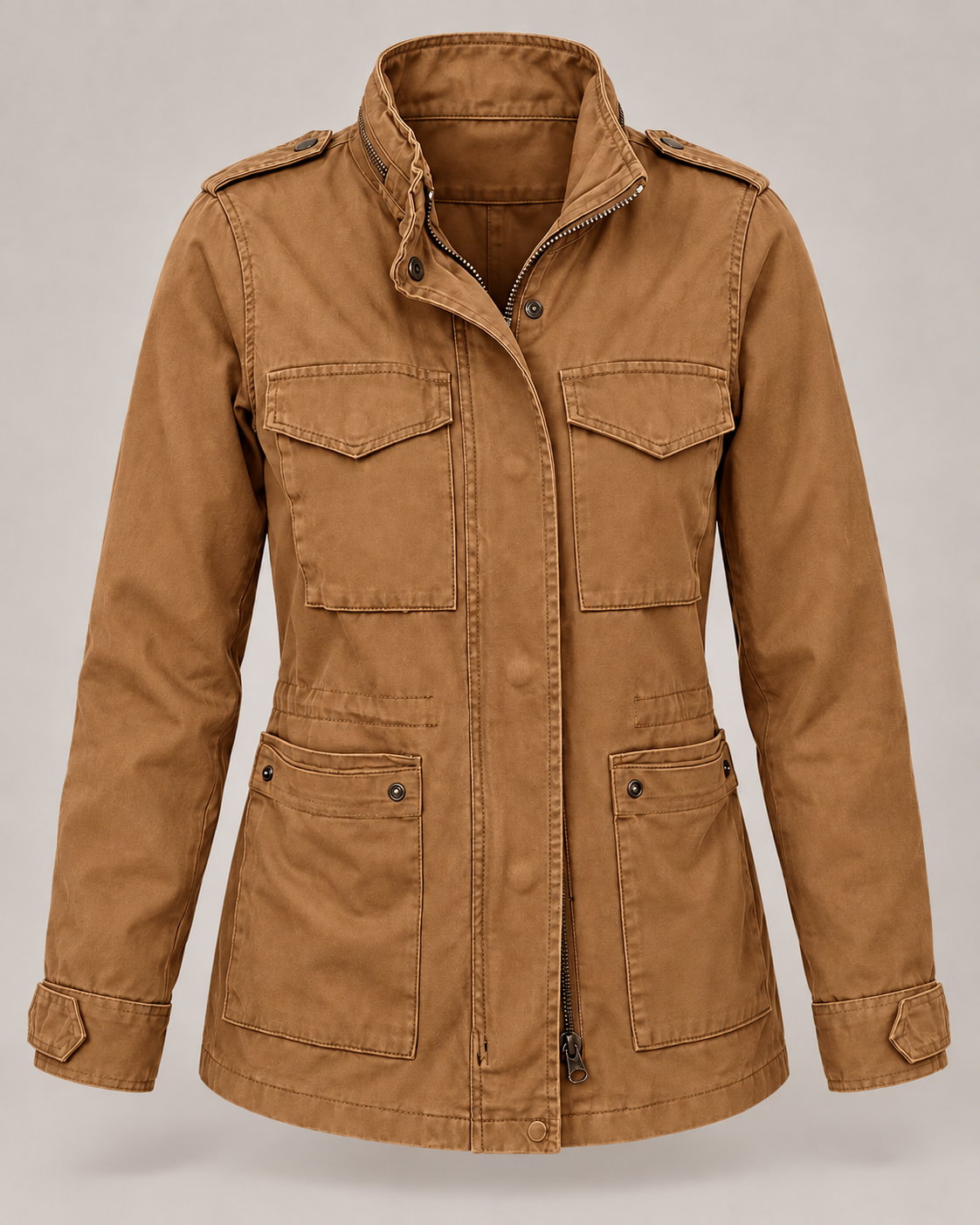 Veste légère femme poches mi-saison coupe épurée - Tilda