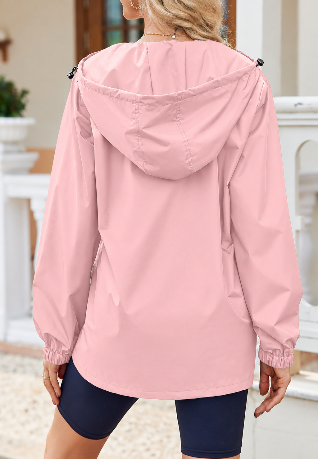 Veste imperméable femme capuche poches fermeture éclair pluie - Verena