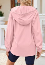 Veste imperméable femme capuche poches fermeture éclair pluie - Verena