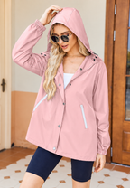 Veste imperméable femme capuche poches fermeture éclair pluie - Verena