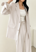 Ensemble deux pièces femme blazer pantalon droit tailleur - Athena