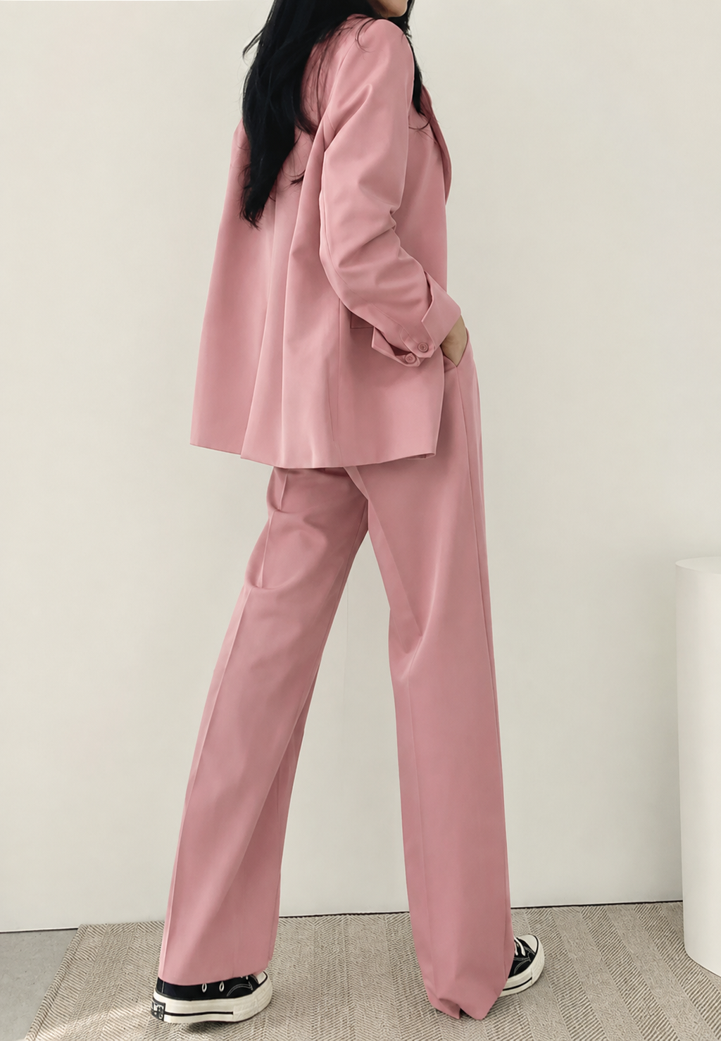 Ensemble deux pièces femme blazer pantalon droit tailleur - Athena