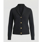 Cardigan femme à col châle et boutons décoratifs - Cora