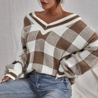 Pull-over femme col V - Clara