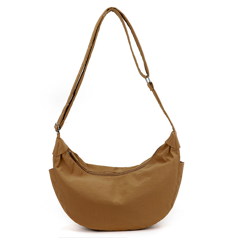 Sac bandoulière femme demi-lune grande capacité réglable - Manon