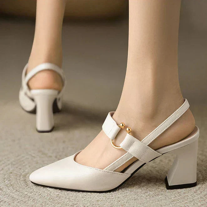 Talons bride avant anneau doré - Greta