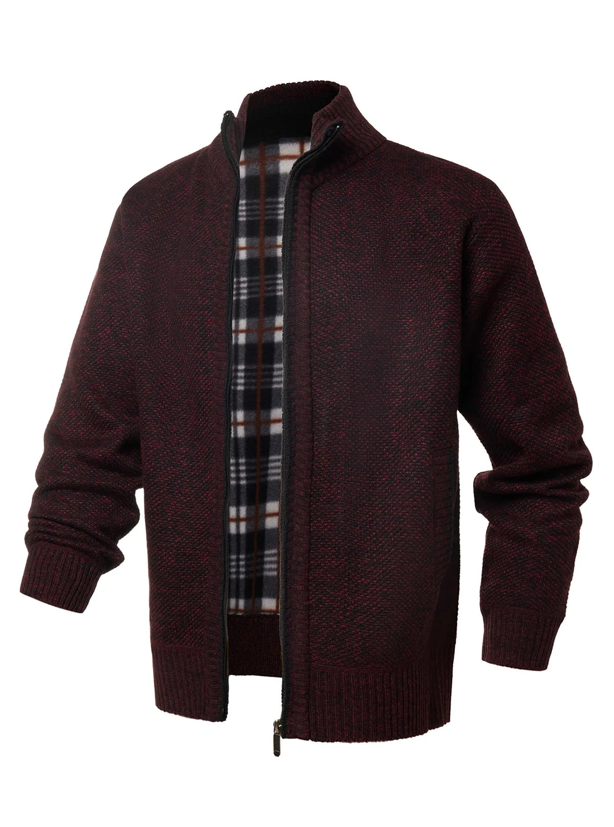 Veste maille homme fermeture éclair col montant tricot - Joshua