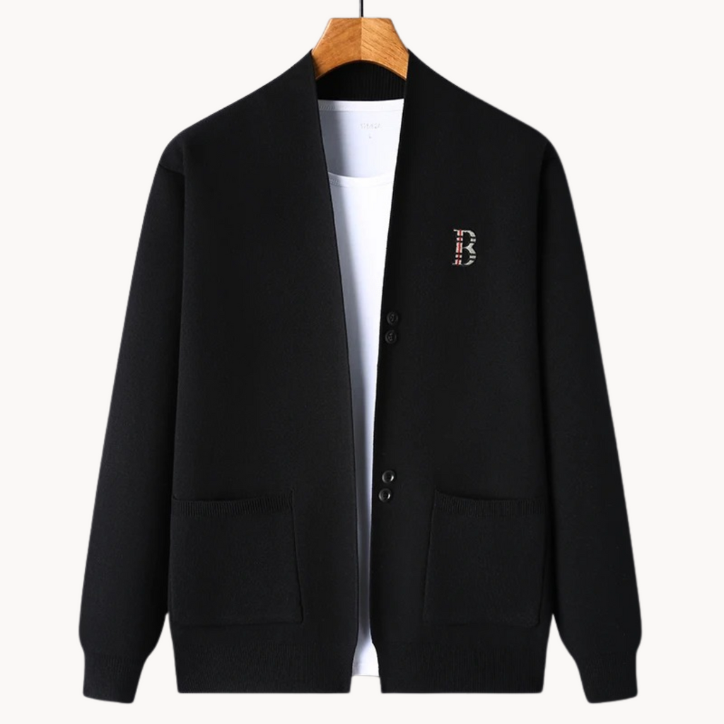 Cardigan homme en tricot à coupe droite - Einar