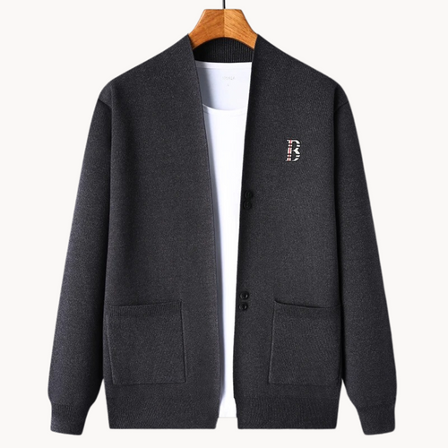 Cardigan homme en tricot à coupe droite - Einar