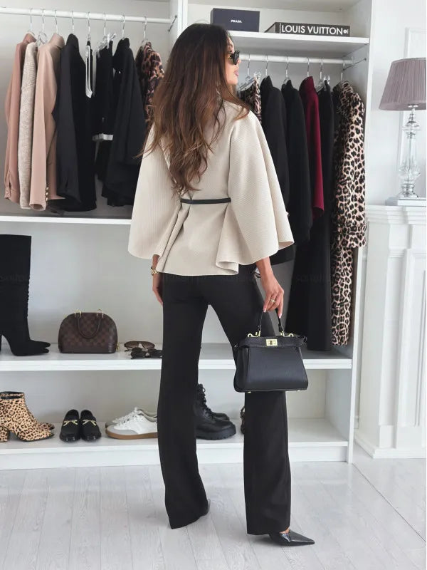 Pull femme automne élégant maille chaud intemporel - Myla