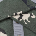 Cardigan en maille pour homme avec fermeture à boutons et motif graphique - Thomas