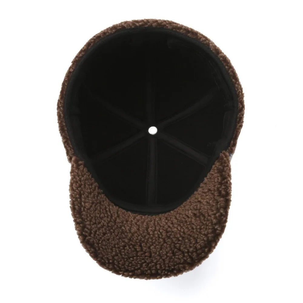 Casquette homme effet cuir oreillettes polaire chaude hiver - Mauro