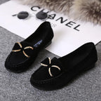 Mocassins semelle plate nœud métallique - Beatrice
