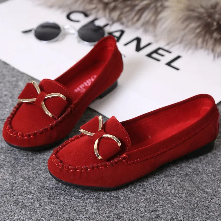 Mocassins semelle plate nœud métallique - Beatrice