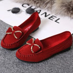 Mocassins semelle plate nœud métallique - Beatrice