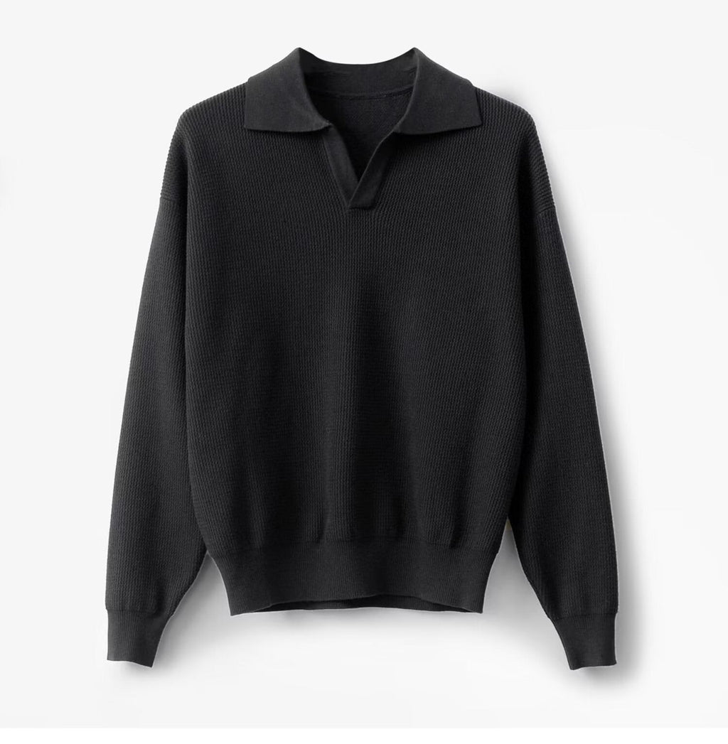 Pull polo tricoté pour hommes - Mervik