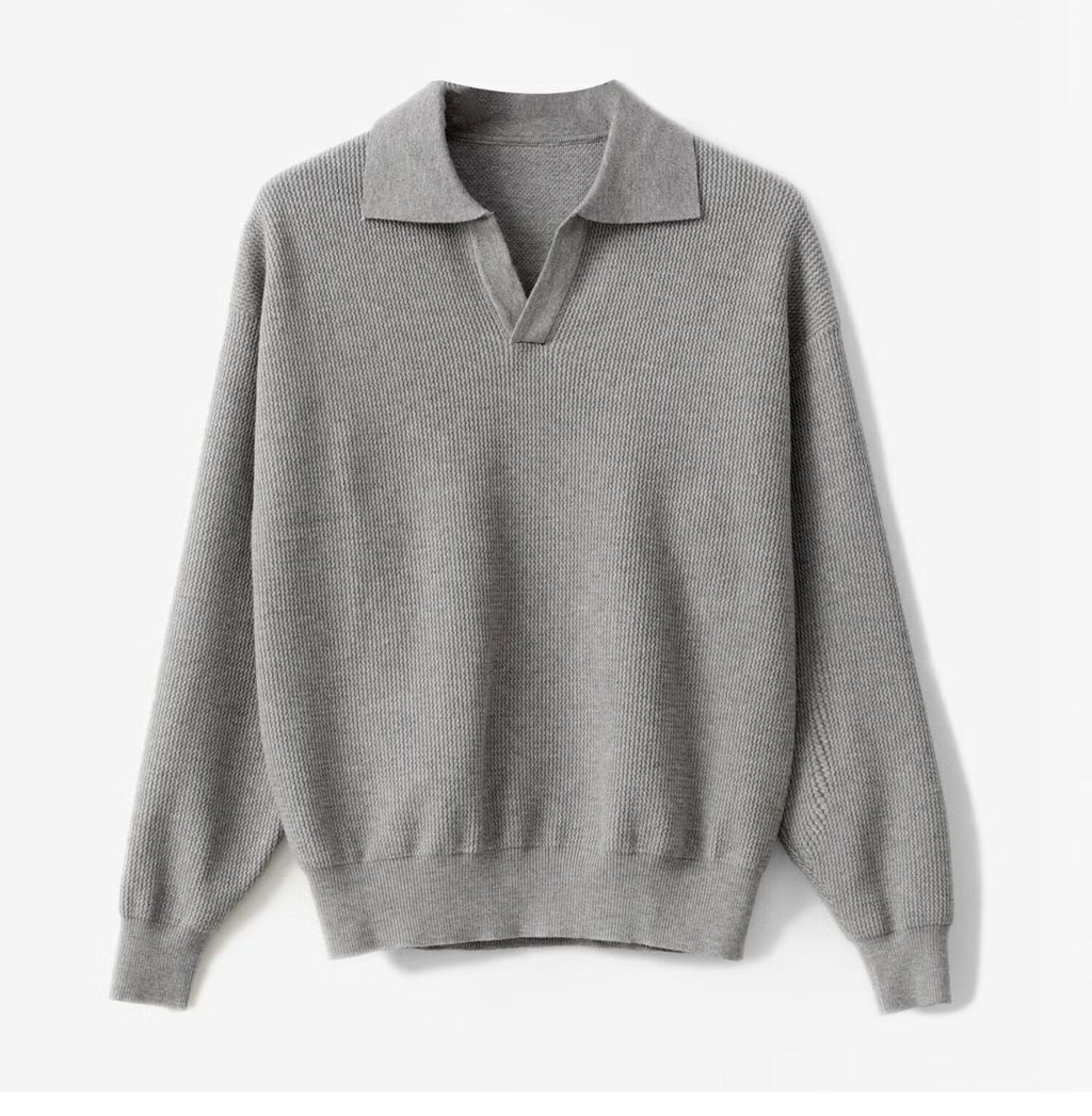 Pull polo tricoté pour hommes - Mervik