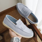 Mocassins homme cuir mat avec franges - Harrison