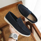 Mocassins homme cuir mat avec franges - Harrison