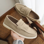 Mocassins homme cuir mat avec franges - Harrison