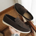 Mocassins homme cuir mat avec franges - Harrison
