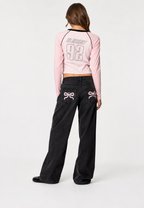 Jean femme taille basse, jambes larges et longues - Kerstin