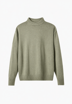 Pull laine homme col roulé finitions côtelées chaud hiver - Benoît