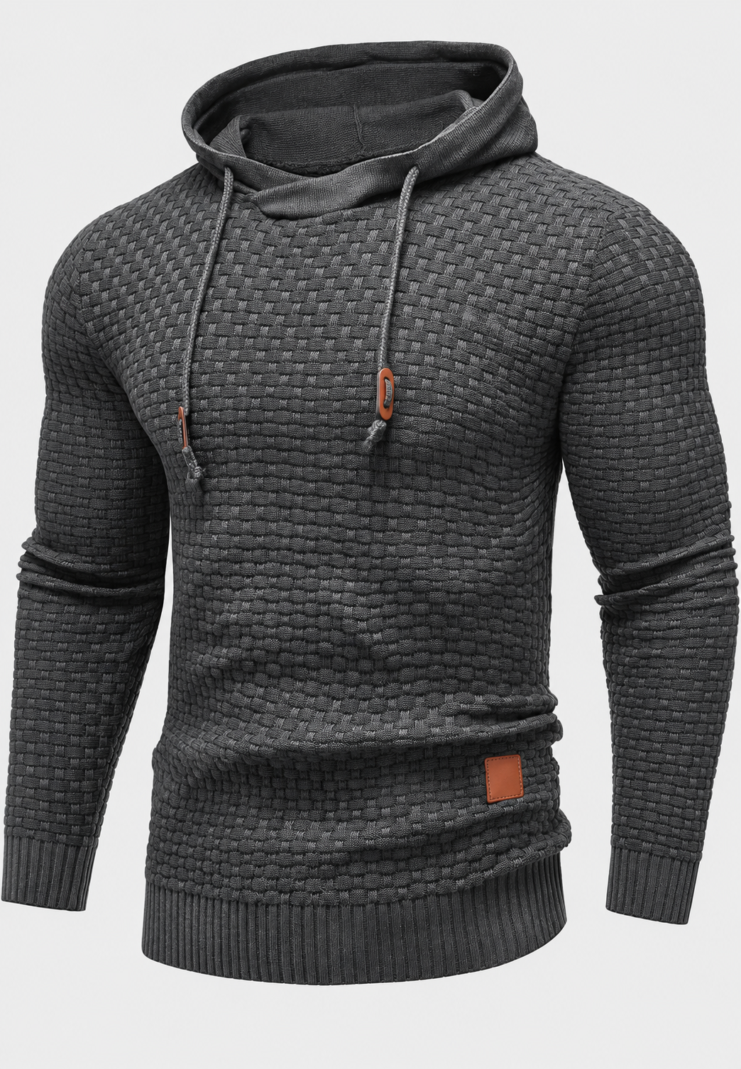 Pull capuche homme maille texturée cordons confortable - Ronan