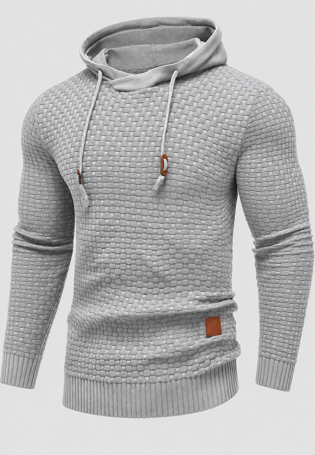 Pull capuche homme maille texturée cordons confortable - Ronan