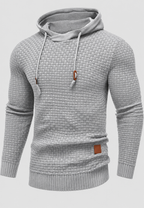 Pull capuche homme maille texturée cordons confortable - Ronan