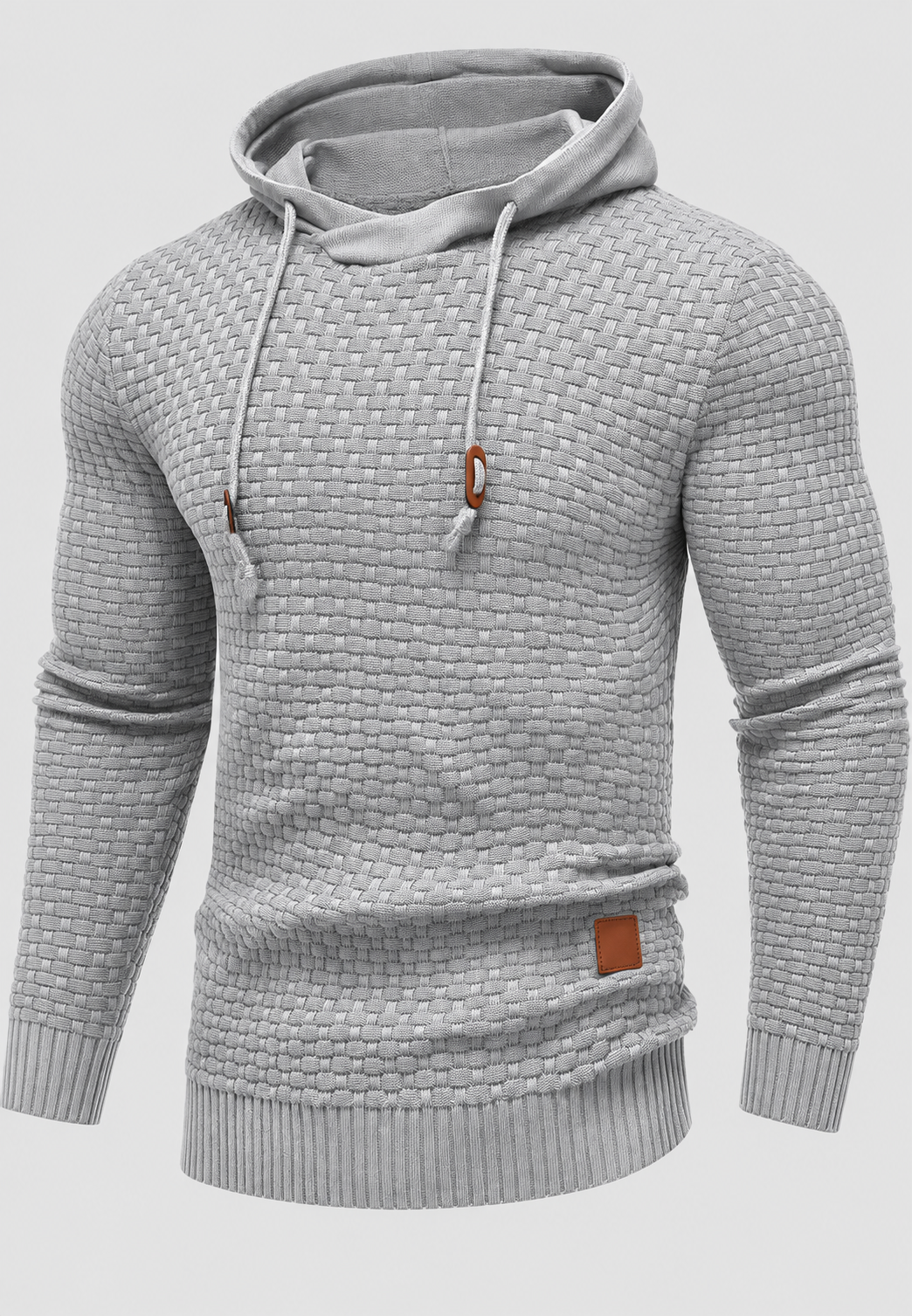Pull capuche homme maille texturée cordons confortable - Ronan