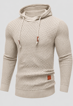 Pull capuche homme maille texturée cordons confortable - Ronan