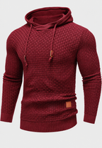 Pull capuche homme maille texturée cordons confortable - Ronan