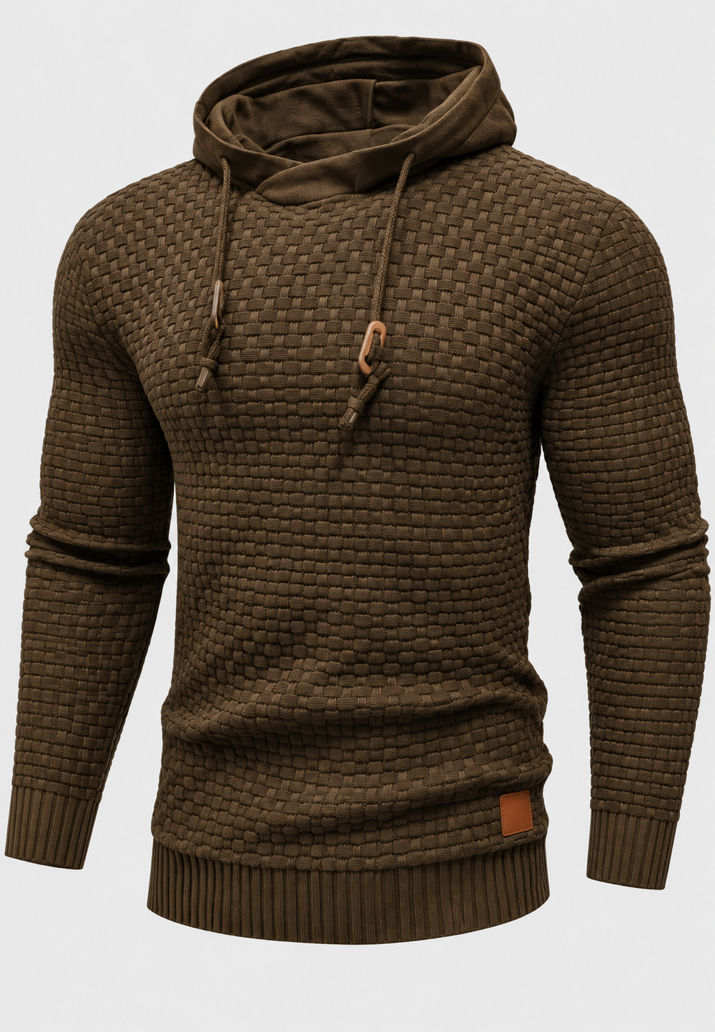 Pull capuche homme maille texturée cordons confortable - Ronan