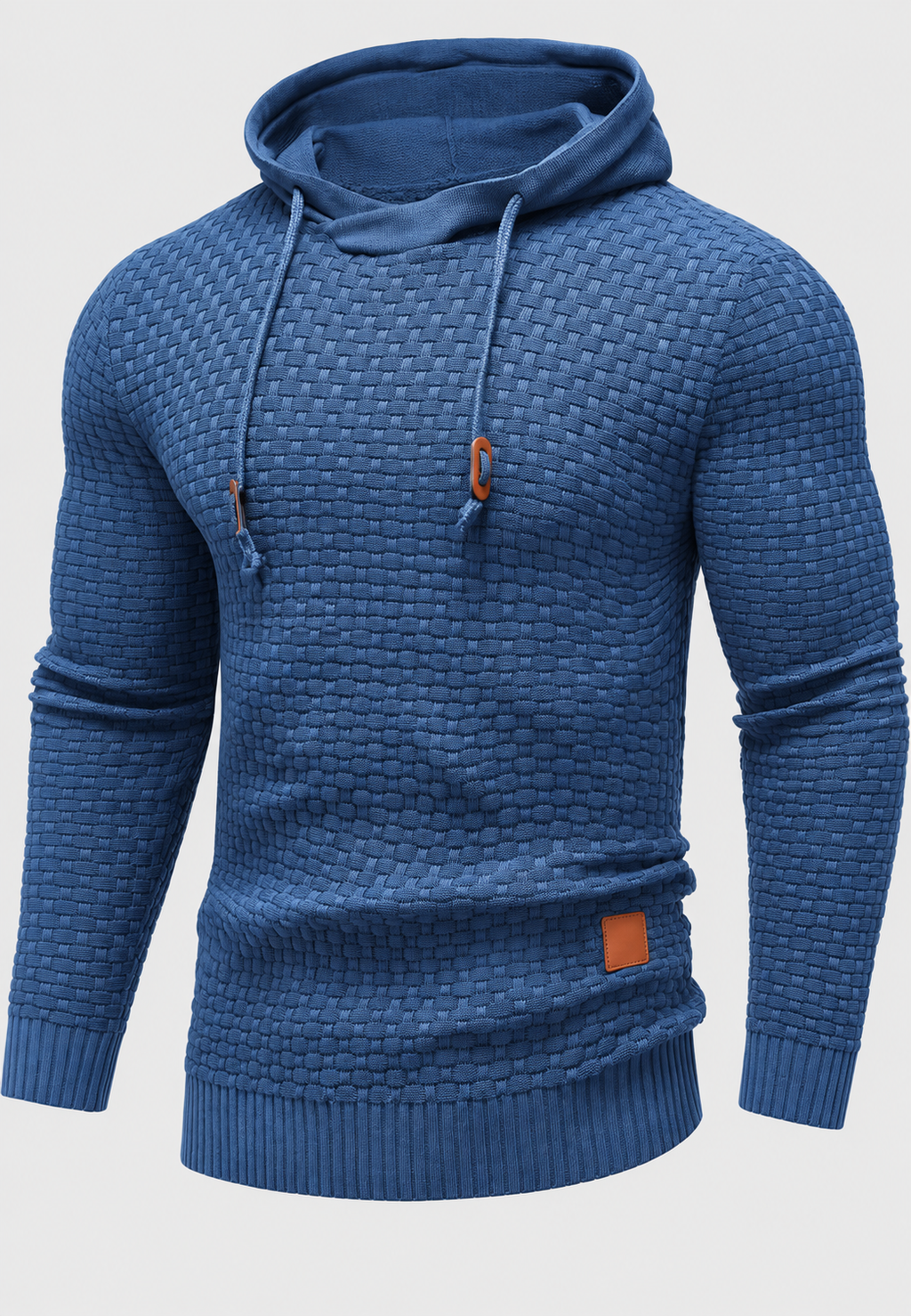Pull capuche homme maille texturée cordons confortable - Ronan