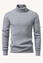 Pull col roulé homme maille chaud classique intemporel - Marius