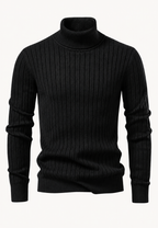 Pull col roulé homme maille chaud classique intemporel - Marius
