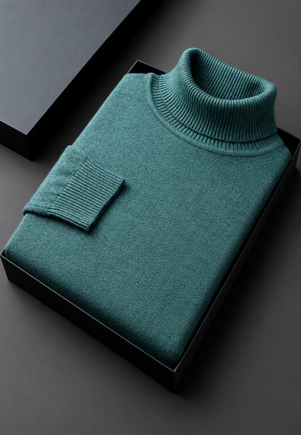 Pull homme col roulé maille unie manches longues basique - Savio