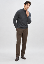 Pull maille fine homme col montant léger mi-saison - Émeric