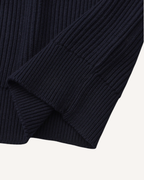 Pull homme col rond maille côtelée manches longues texture - Evren