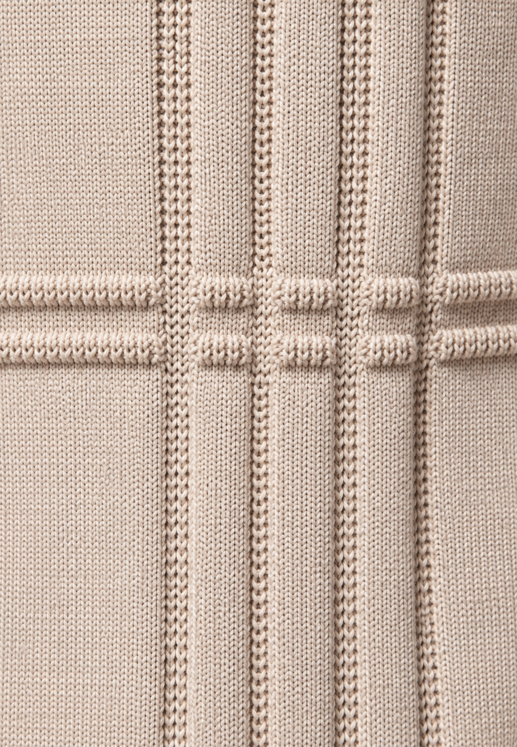 Pull homme col rond maille à carreaux motif tricoté - Simon