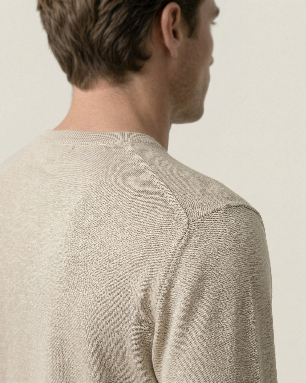 Pull homme col rond maille fine manches longues léger - Ciro