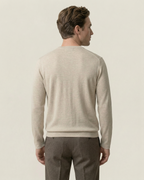 Pull homme col rond maille fine manches longues léger - Ciro