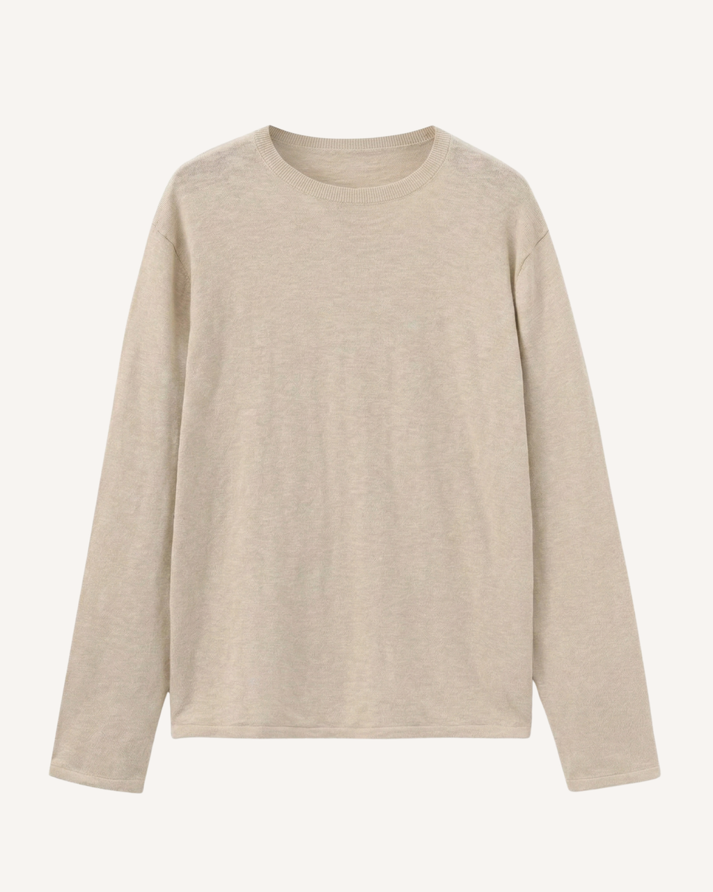 Pull homme col rond maille fine manches longues léger - Ciro