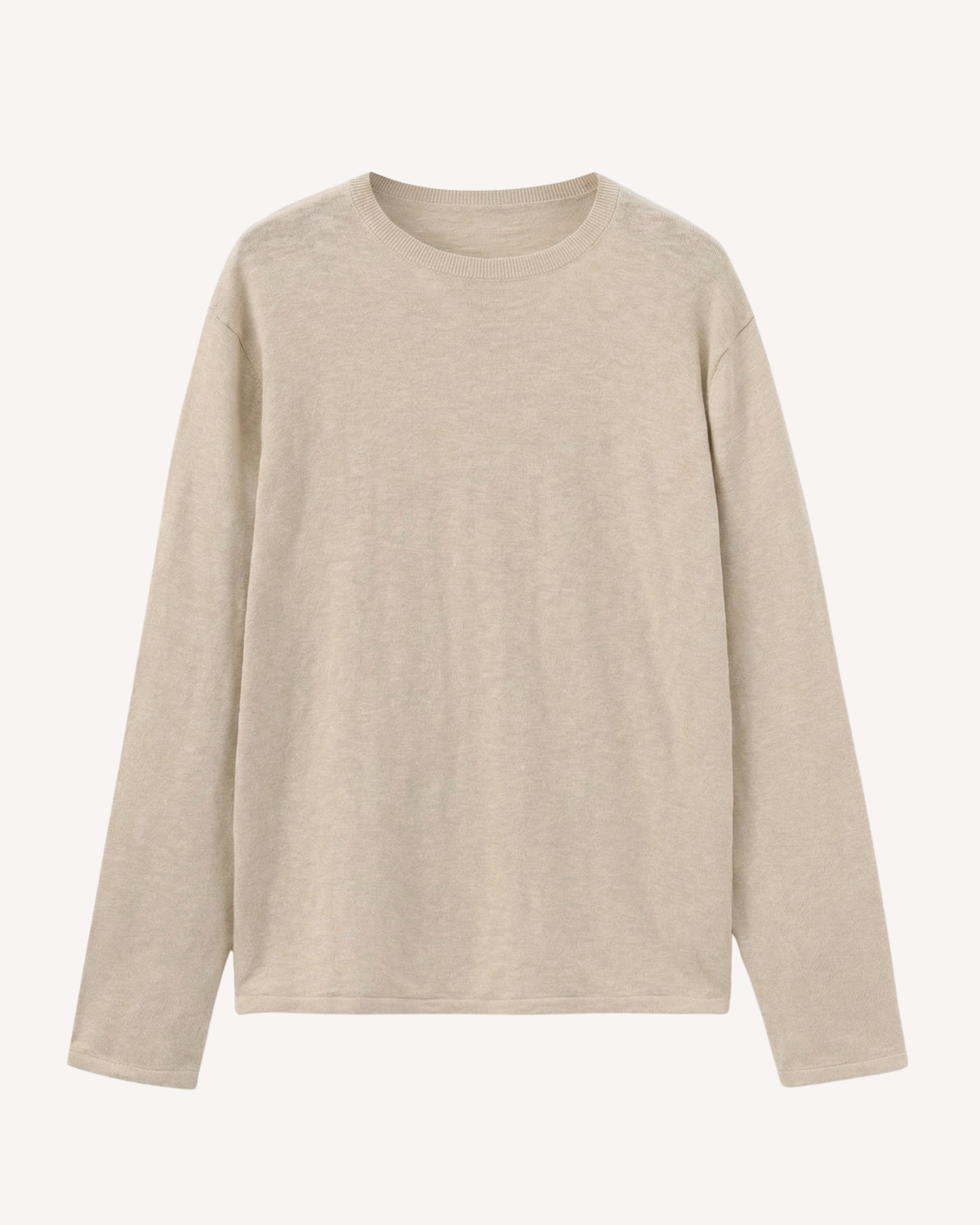 Pull homme col rond maille fine manches longues léger - Ciro
